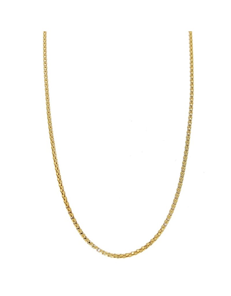 merkloos 18 karaat gouden ketting 42 cm  - 5.65 gram