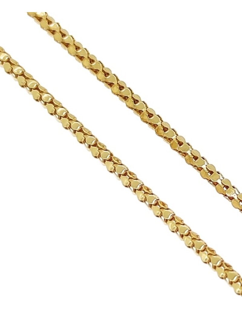 merkloos 18 karaat gouden ketting 42 cm  - 5.65 gram