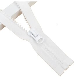 Create  Divisible zipper - white - 120 cm - tent zipper - 6 mm