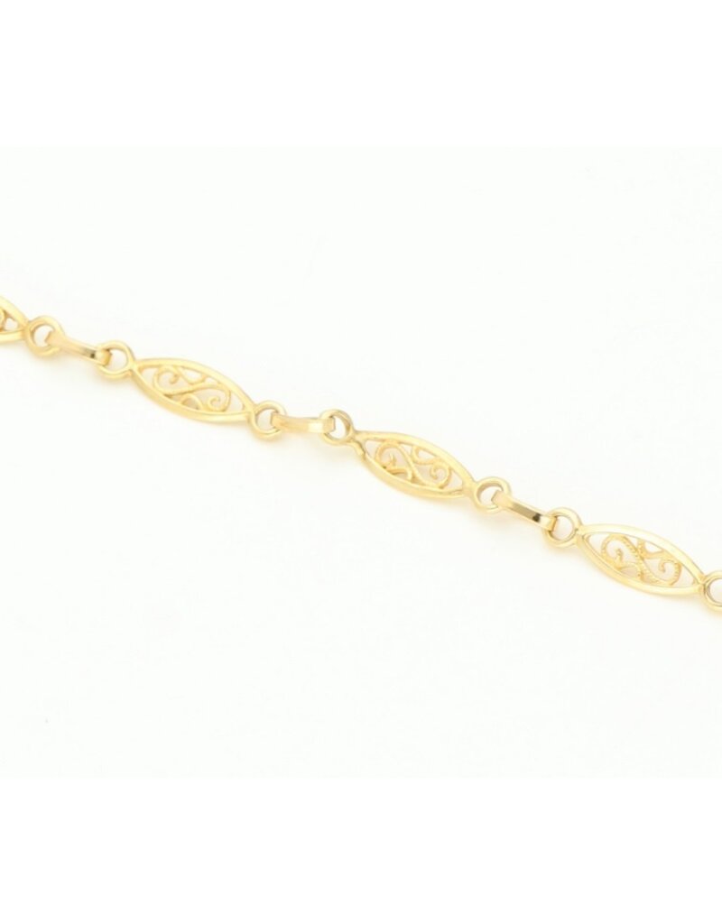 merkloos 18 carat gold chain 51 cm - 7.16 gram - yellow gold