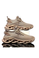 merkloos Sports shoes beige / black / gray / blue or green