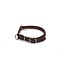Beeztees Beeztees leren halsband Djenga. Bruin. 52 cm.