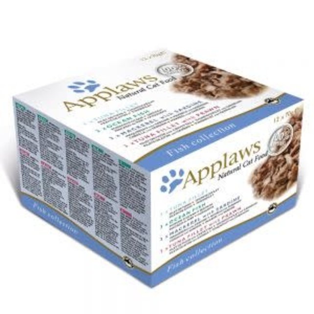 Applaws blik Cat Fish Selection 12 x 70 gr.