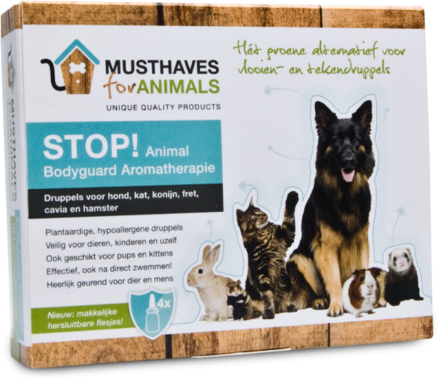 STOP! Bodyguard vlooiendruppels (4x8ml)