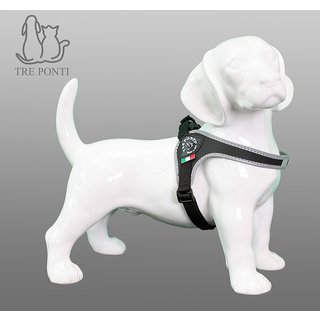 Fibbia Verstelbaar Zwart Reflective 9-14kg