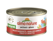 Blikvoeding Kat HFC Natural Kip en Garnaaltjes 70 gr