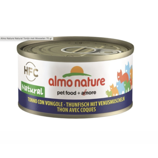 Blikvoeding Kat HFC Natural Tonijn met Mosselen 70 gr