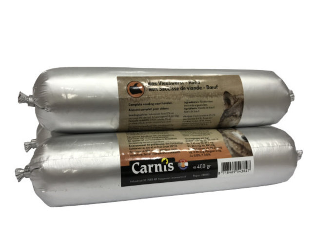 Houdbare vleesworst 100% Rund 400gr