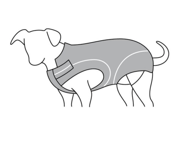 Winterjas Rood ruglengte 50cm