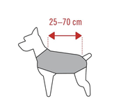 Winterjas Rood ruglengte 40cm