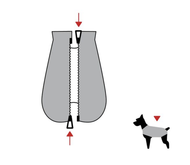 Regenjas Zwart ruglengte 55cm