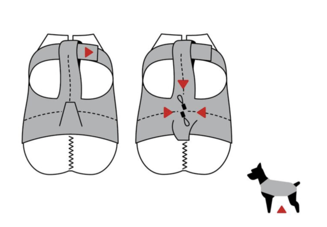 Winterjas Zwart ruglengte 60 cm