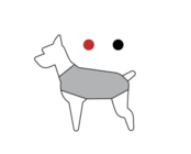 Winterjas Zwart ruglengte 30 cm