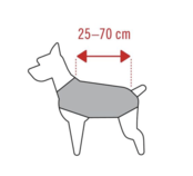 Winterjas Zwart ruglengte 30 cm