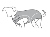 Winterjas Zwart ruglengte 30 cm