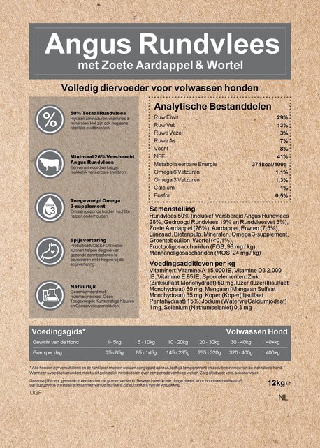 Graanvrij Angus Rundvlees 12 kg
