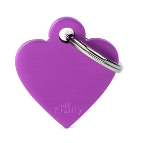 Penning Small Heart Aluminum Purple