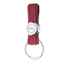 Red Bilbao Keyring White Bronze