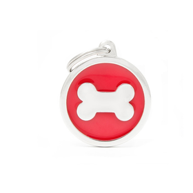 Penning Red Big Circle Bone