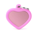 Penning Pink Heart Alu Pink Rubber Penning Pink Heart Alu Pink Rubber