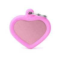 Penning Pink Heart Alu Pink Rubber