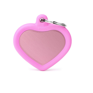 Penning Pink Heart Alu Pink Rubber