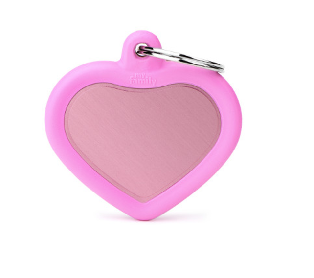 Penning Pink Heart Alu Pink Rubber Penning Pink Heart Alu Pink Rubber