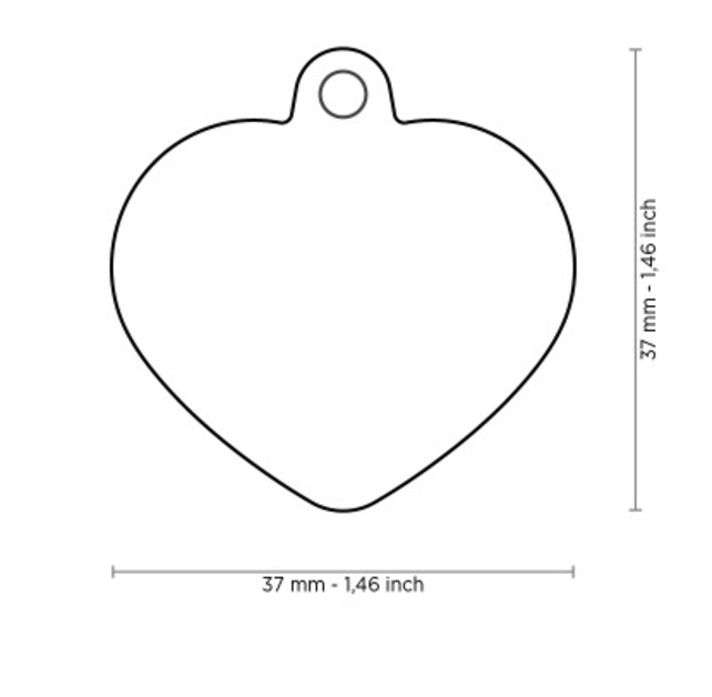 Penning Red Heart Alu Red Rubber