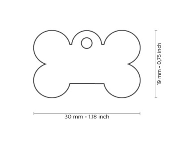 Penning Small Bone Aluminum Pink