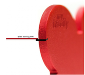 Penning Small Bone Aluminum Red