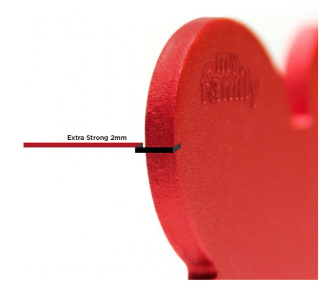 Penning Small Bone Aluminum Red