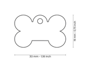 Penning Small Bone Aluminum Red