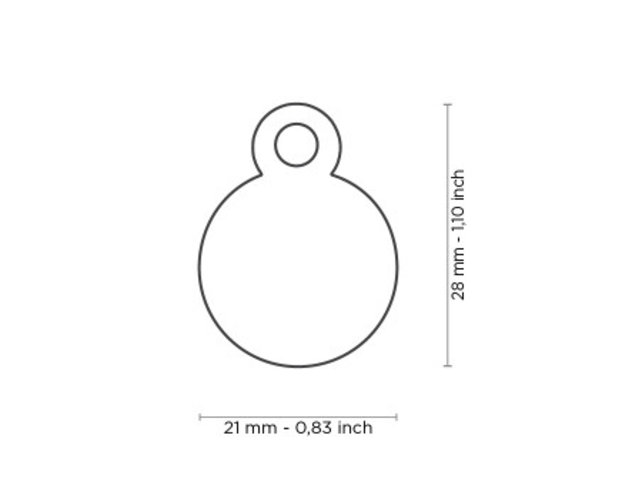 Penning Small Round Aluminum Pink