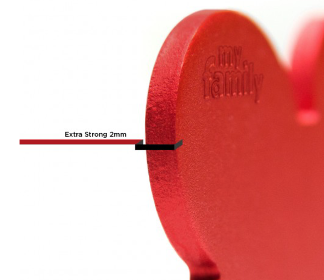 Penning Small Round Aluminum Red