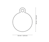 Penning Big Round Chromed Brass