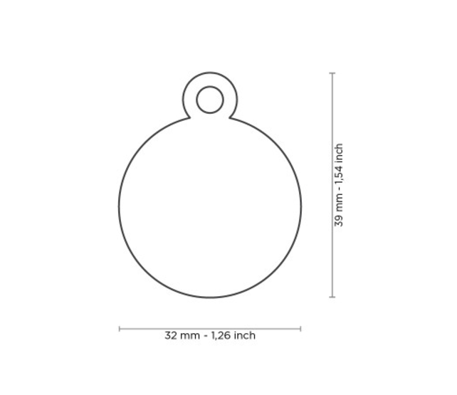 Penning Big Round Chromed Brass