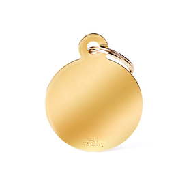 Penning Big Round Golden Brass