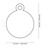 Penning Big Round Aluminum Red