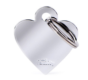 Penning Small Heart Chromed Brass