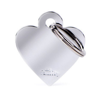 Penning Small Heart Chromed Brass