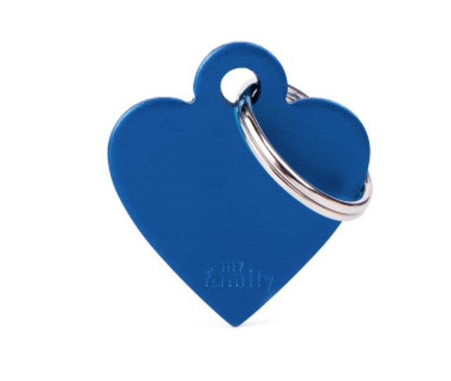 Penning Small Heart Aluminum Blue