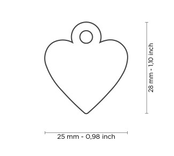 Penning Small Heart Aluminum Pink Penning Small Heart Aluminum Pink