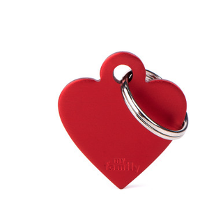 Penning Small Heart Aluminum Red
