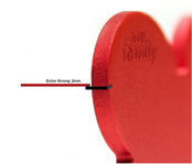 Penning Small Heart Aluminum Red Penning Small Heart Aluminum Red