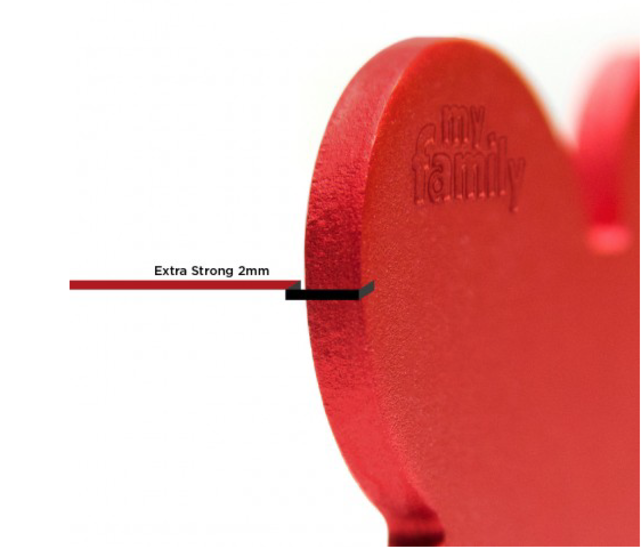 Penning Small Heart Aluminum Red Penning Small Heart Aluminum Red