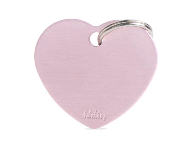 Penning Big Heart Aluminum Pink