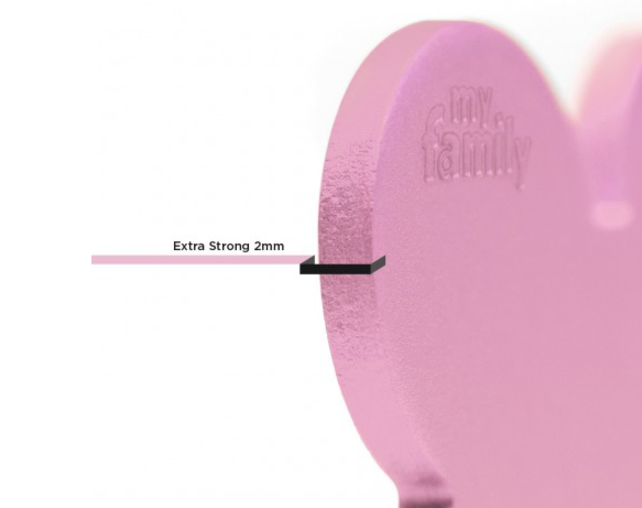 Penning Big Heart Aluminum Pink