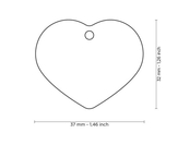 Penning Big Heart Aluminum Pink