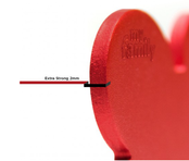 Penning Big Heart Aluminum Red