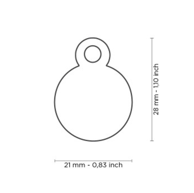 Penning Small Round Aluminum Black